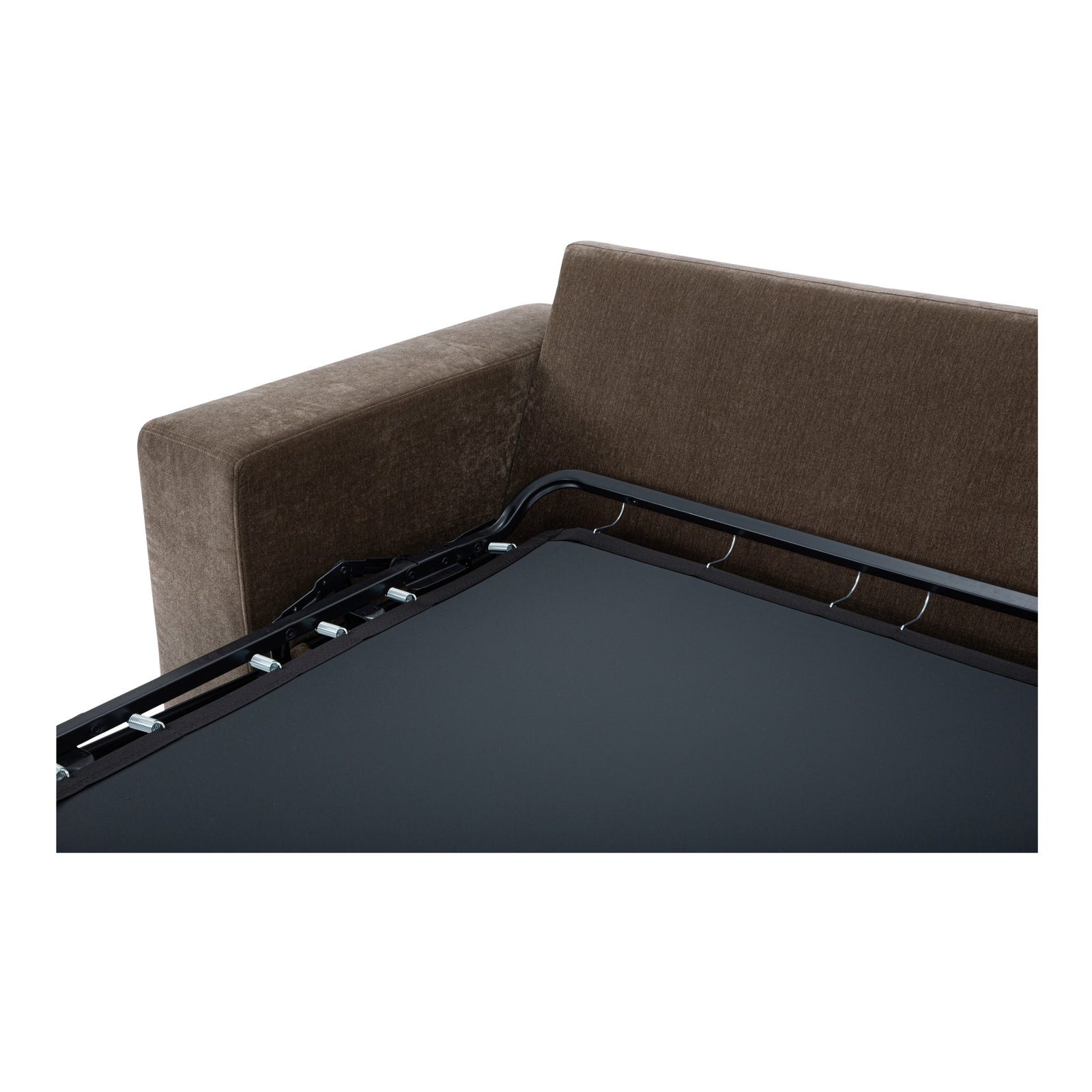 Kiran Sleeper Sofa, Charcoal Velvet