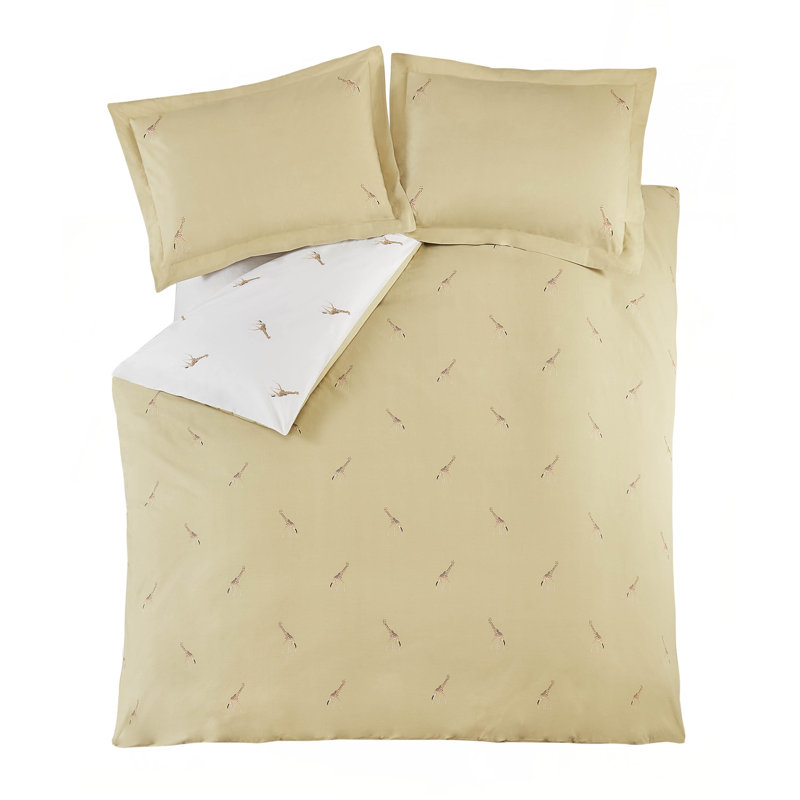 ZSL Giraffe Duvet Cover Set, Double - 2 Standard Pillowcases