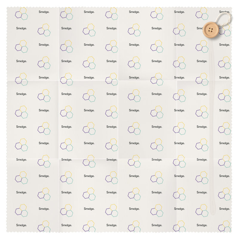 Smidge Beeswax Food Wrap Roll, Honeycomb Print, 20.5" H x 0.5" W