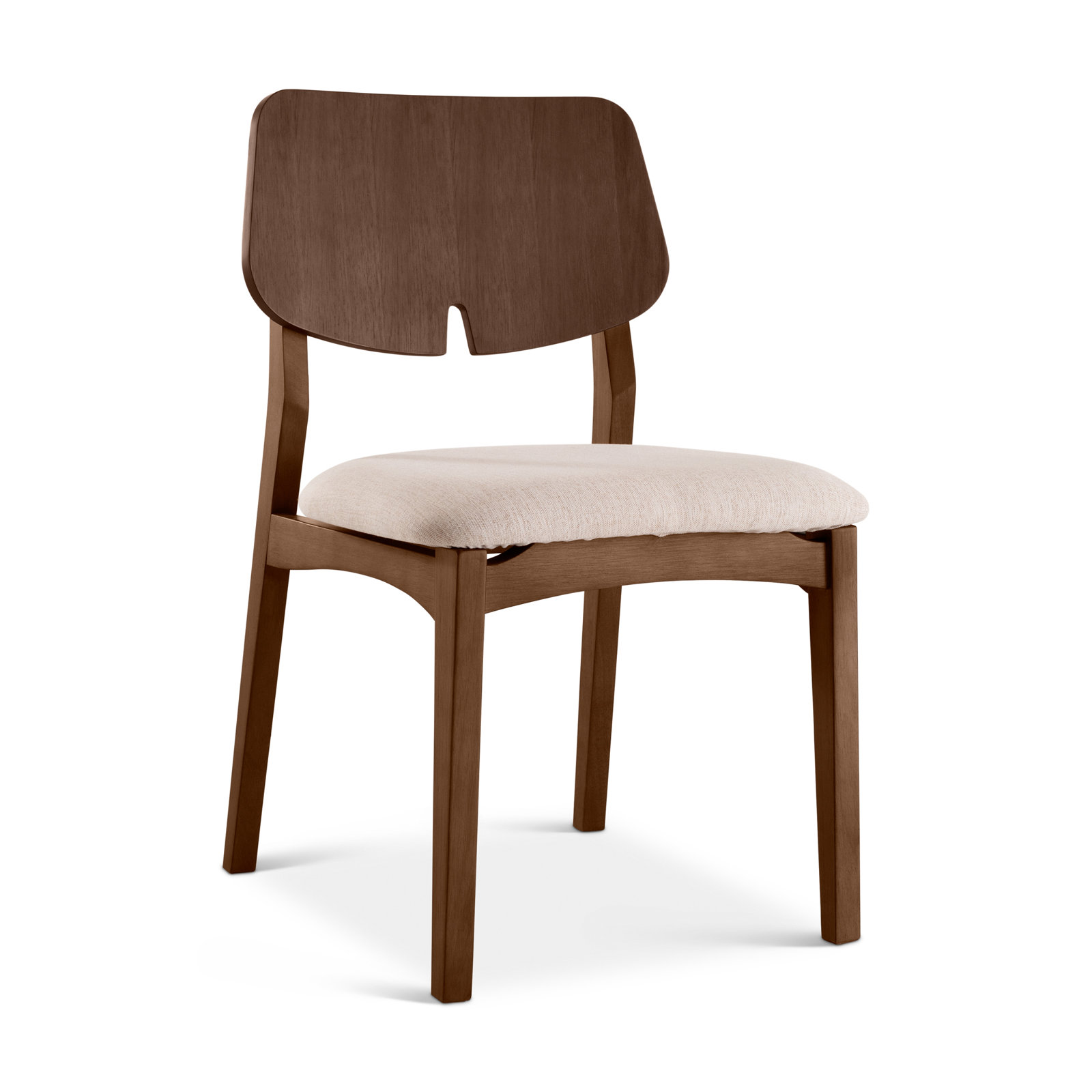 Dyron Oak Side Chair, Medley Ivory/Nogal