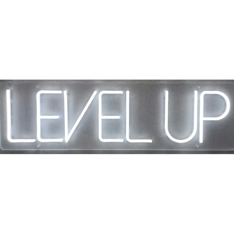 Level Up Neon Sign - 8" x 28"