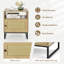 Hopland 48cm W Manufactured Wood Bedside Table