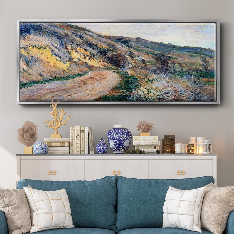 The Road to Giverny 2, 1885 - Toile encadrée, H 20 po x l 50 po