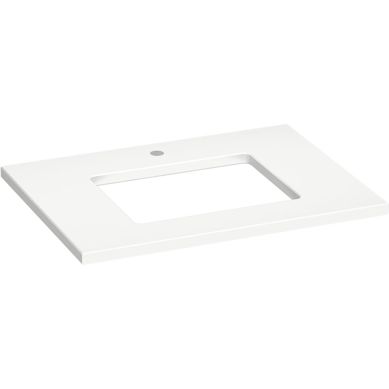 Comptoir de meuble-lavabo 31 po Silestone Quartz, Blanc Miami