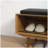 ANTIQUE HALLWAY BENCH CABINET IN OAK COLOR