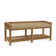 Pine Isle Wicker Shelves Storage Bench