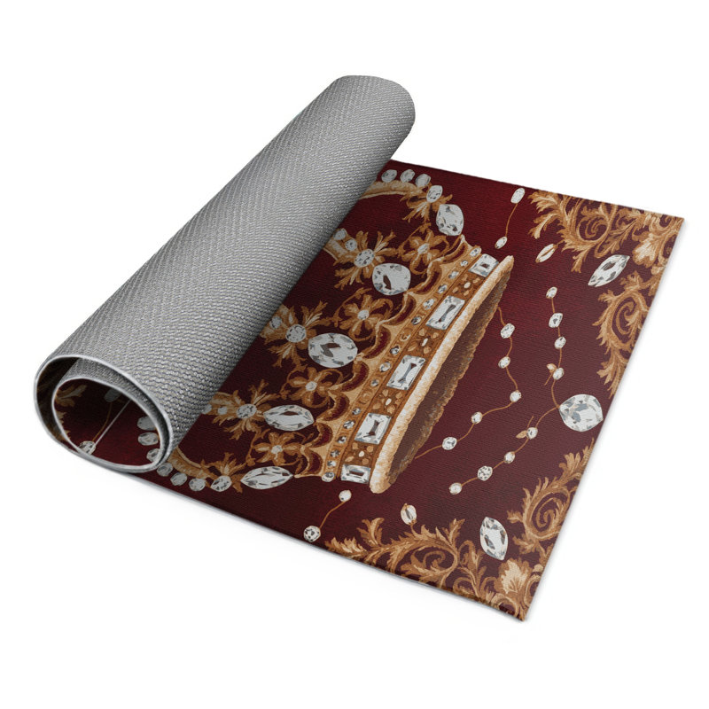 Tapis rouge français intérieur et extérieur, Rectangle 9 pi x 12 pi