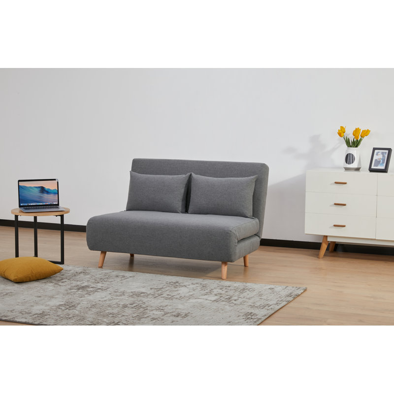 Etelvina 2 Seater Sofa Bed, Medium Grey, 2