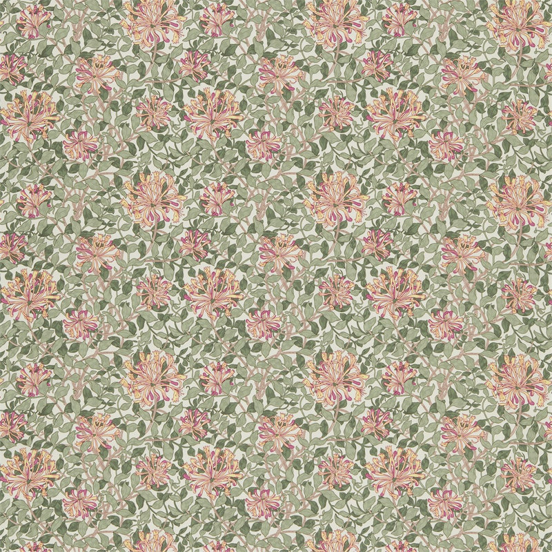 Honeysuckle Fabric, Chalk/Yellow