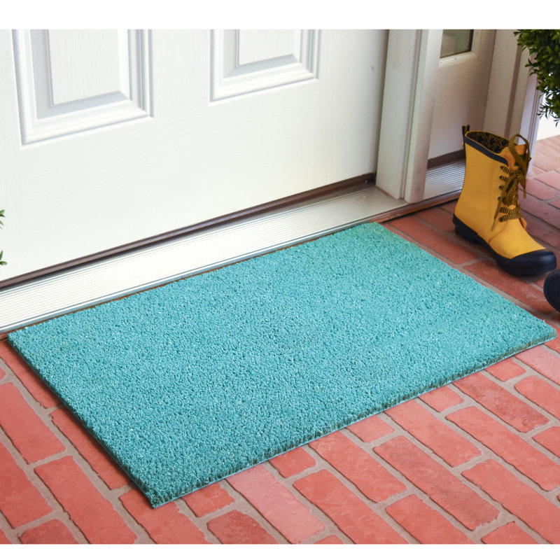 Tapis d'extérieur antidérapant Kasper, L 24 po x L 36 po, Cyan