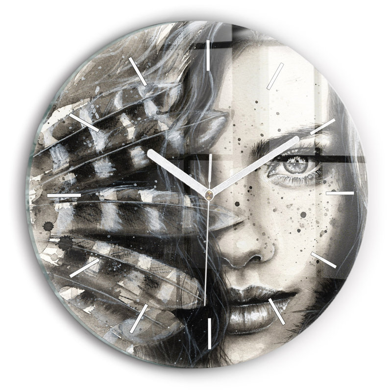 Glass Wall Clock