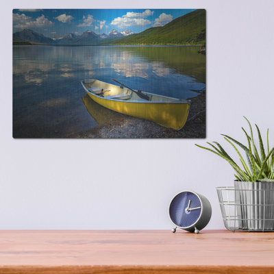 Afternoon on Lake McDonald' by Rick Berk, Metal Wall Art