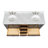 Cambridge Double Bathroom Vanity with Carrara Marble Top-88398637