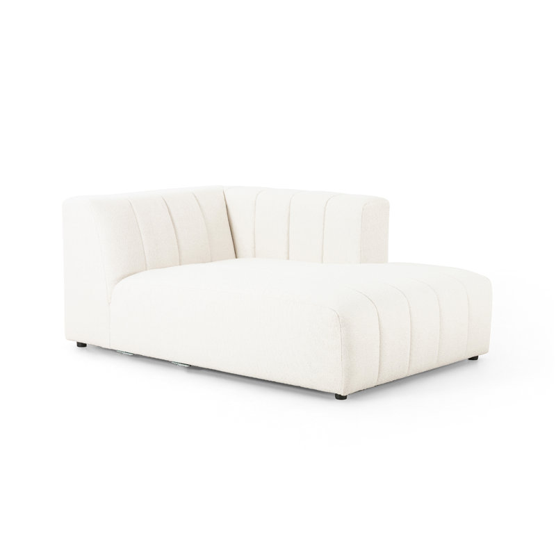 Channeled Laf Chaise Piece, Right Hand Facing, Fayette Cloud