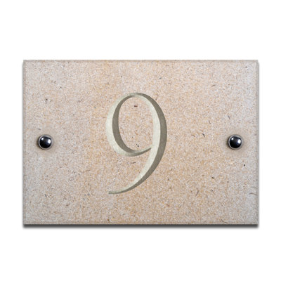 Chebanse 10cm H Stone House Number
