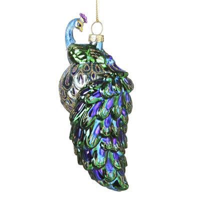 14cm Glass Animals Hanging Figurine Ornament
