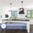 Stoll 3-Light Chandelier Matte Black with Opal Glass