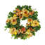 24" Assorted Peony and Lemon Wreath