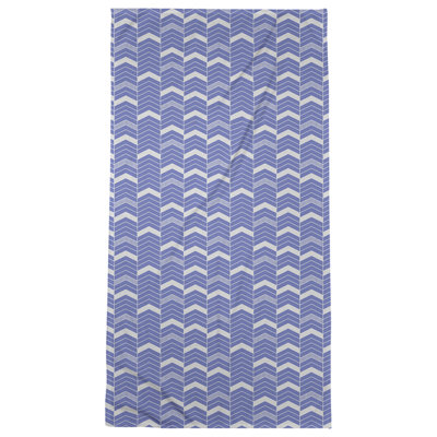 Serviette de bain à chevrons alignés Stephenie