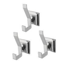 Free Shipping on Chrome Towel Hook Adhesive Hooks Heavy Duty Waterproof  Stick on Bathroom ｜Homary