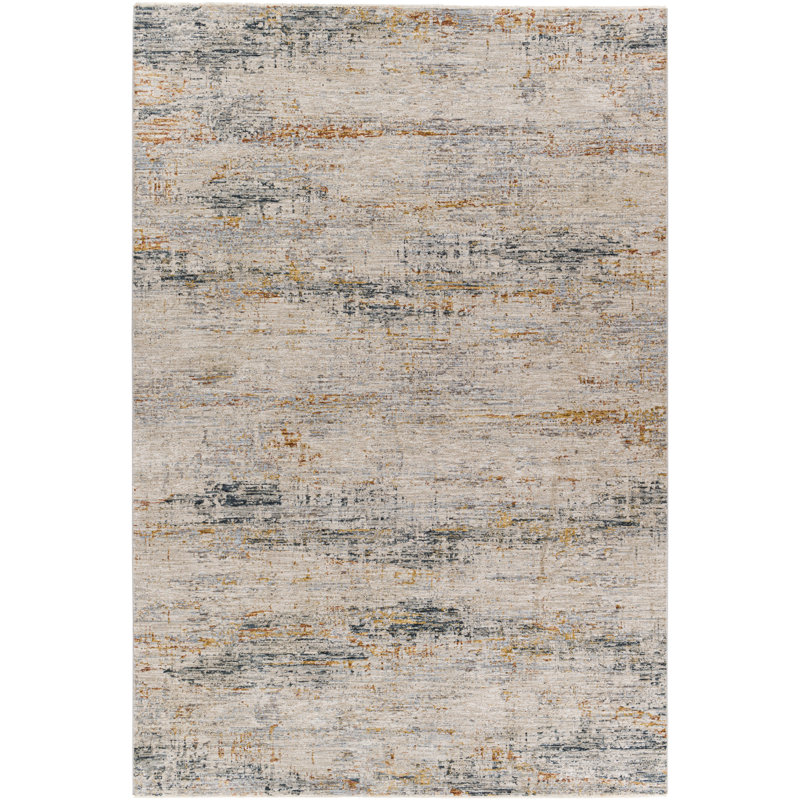 Tapis chameau / ivoire / bleu, Rectangle 2 pi x 3 pi