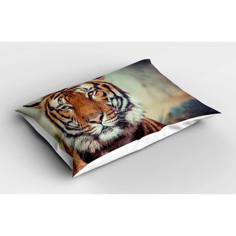 Tiger Polyester Sham Set, Twin