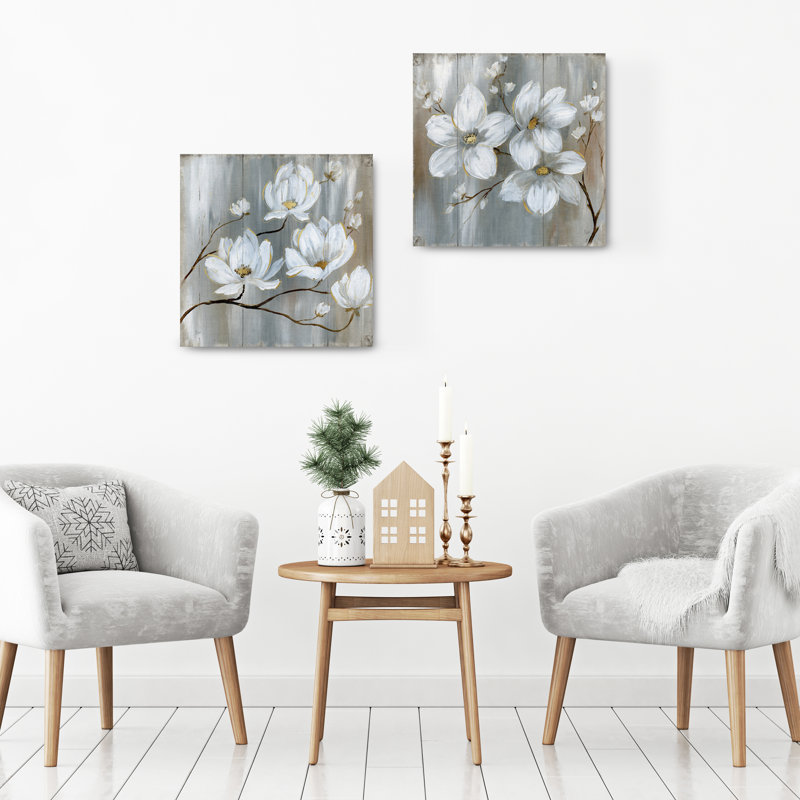 «Soft Sail I and II», ensemble de 2 reproductions sur toiles tendues, H 20 po x l 20 po x P 1,5 po