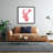 Asian Pink Deer Canvas - Deer with Cherry Blossoms Decor