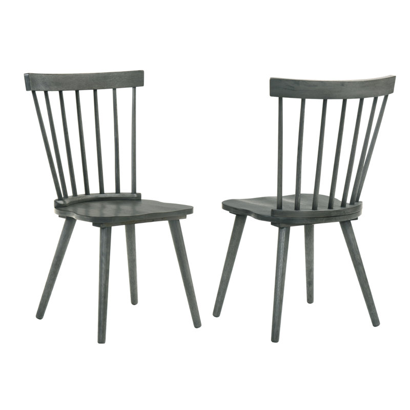 Ensemble de chaises rustiques de style campagnard moderne, facile à assembler, structure en bois massif durable, polyvalent pour n'importe quelle pièce