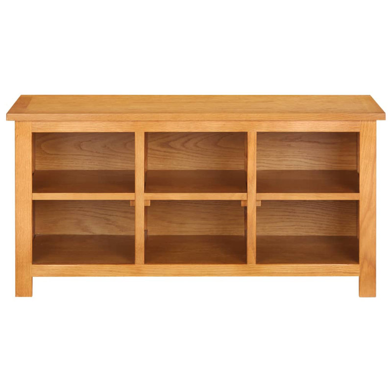 6 Pair Solid Wood Shoe Storage