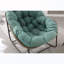 Chaise berçante d'extérieur avec coussin