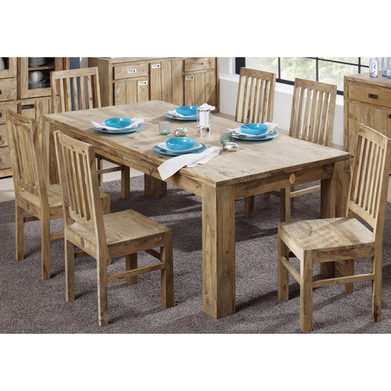 Solid Wood Dining Table, H76 x L240 x W100cm 