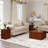 30''W Fluted Square Flip Top With Storage Coffee Table-953830053