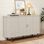 Armoire de rangement de 55 pouces avec portes et tablettes