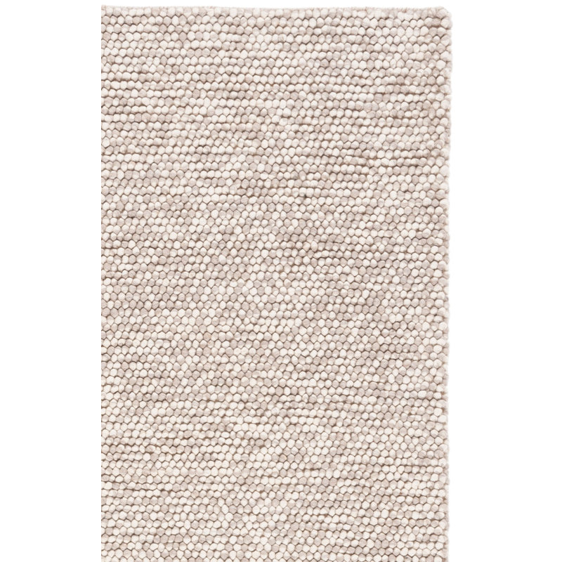 Elle Handmade Beige Rug, Square 10'