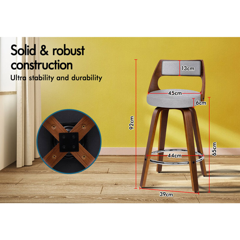 Wisby Swivel Upholstered Counter Stool