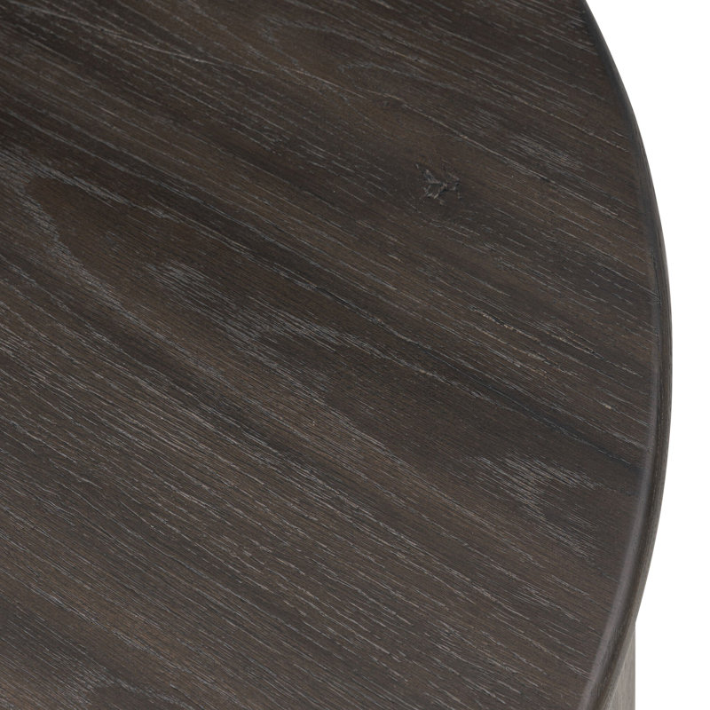 Lovella Solid Wood Single Coffee Table, Smoked Black