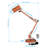 Perce Plug-in Adjustable Metal Desk Lamp Architect Swinging Arm Table Light with Clamp-1442987237