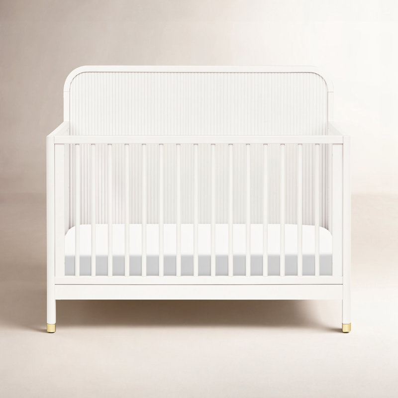 Brimsley Tambour 4-in-1 Convertible Crib, Warm White