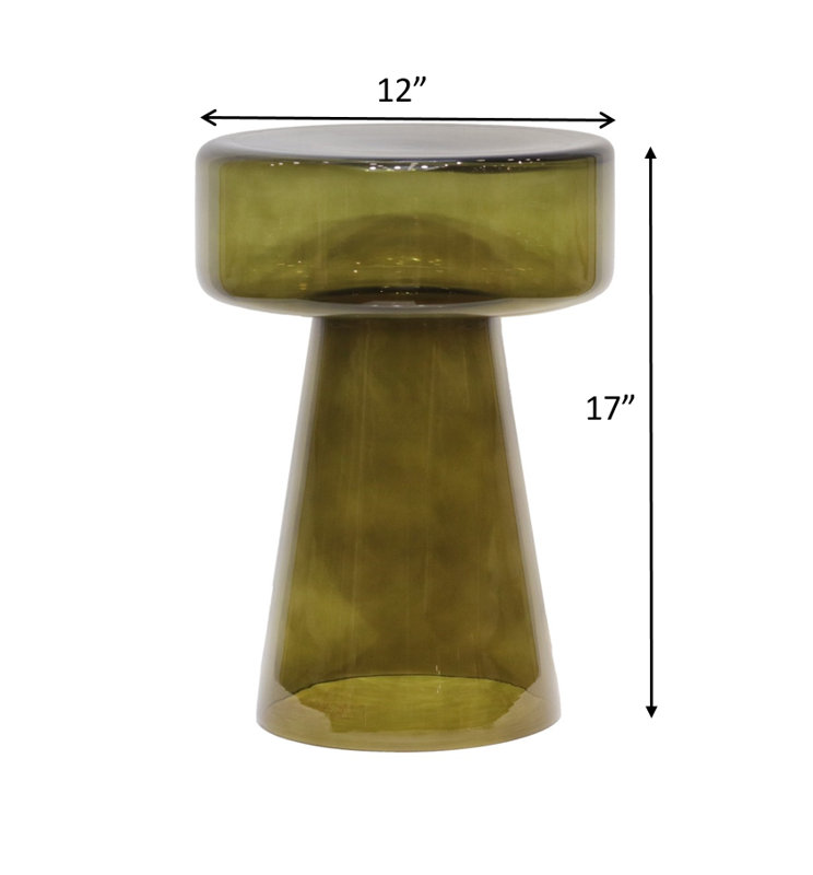 Table en verre Orvello Olive