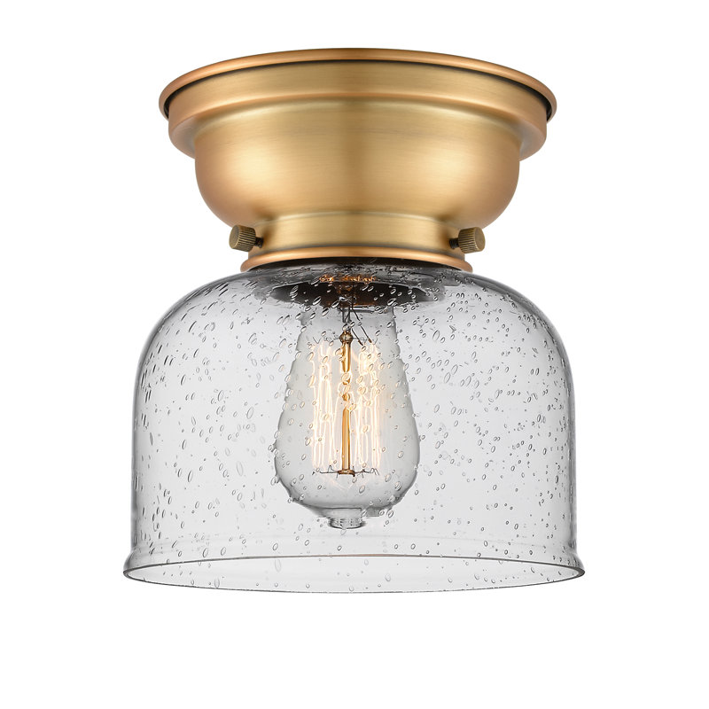 Aditi Bell 1 Light 8" Flush Mount, Seedy, LED