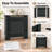 30.7" W MDF Radiator Cover Cabinet with Perforated Front Panel and Display Shelf-135402081