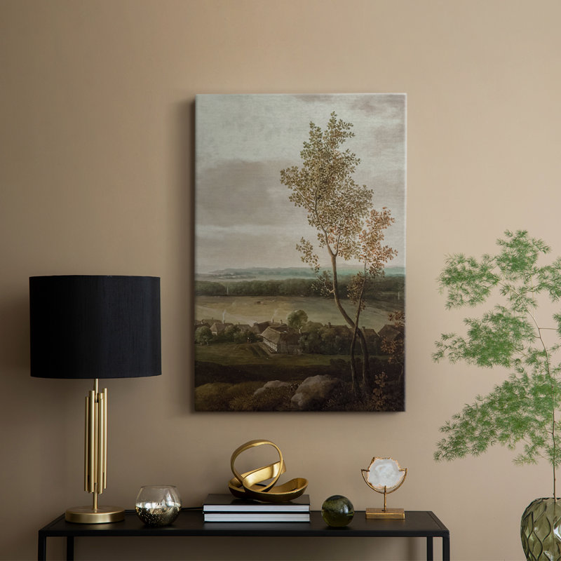 Paysage rétro CCLII - galerie Cavas, H 36 po x l 24 po