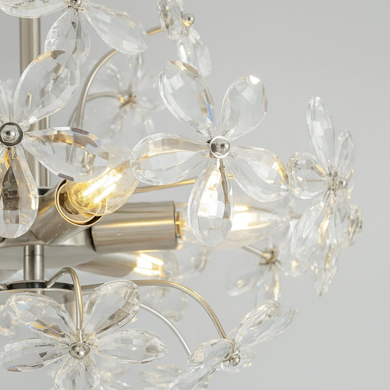 6 Light Crystal Chandelier