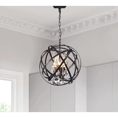 Quon 4 - Light Dimmable Globe Chandelier