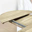 Table de salle à manger extensible 59 x 43 pouces Farmhouse Style
