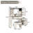 Farmhouse Vanity Desk With Sliding Mirror And Lights, Vanity Set With Glass Top And Charging Station ,Dressing Table With 4 Drawers And 2 Cabinets, Dressing Table With Stool For Bedroom-1604162184