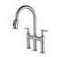 Robinet de cuisine Bridge avec douchette extractible encastrée-117581068