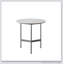 Tables de bout / d'appoint - Petite table d'appoint ronde, tables de chevet étroites en métal