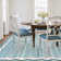 Tribal Gradient Border Wave Washable Area Rug – Boho Non-Slip Soft Floor Mat